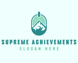 Mountain Peak Badge logo design