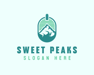 Mountain Peak Badge logo design