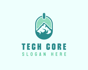 Mountain Peak Badge logo design