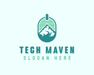 Mountain Peak Badge logo design