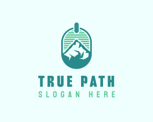 Mountain Peak Badge logo design