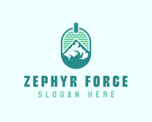 Mountain Peak Badge logo design