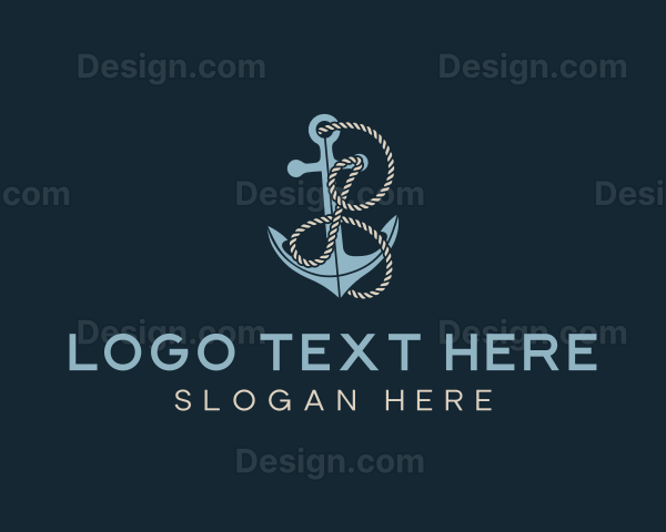 Anchor Rope Letter I Logo