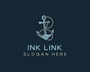 Anchor Rope Letter I logo design