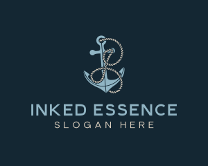 Anchor Rope Letter I logo design