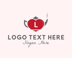 Kettle Heart Tea Pot logo