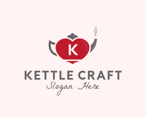 Kettle Heart Tea Pot logo