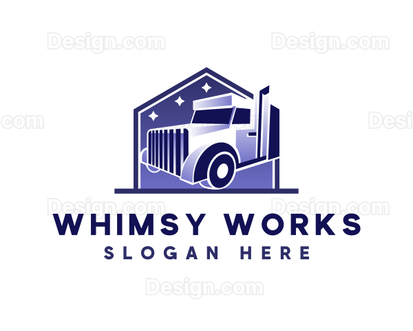 Truck Logistic Transportation Logo