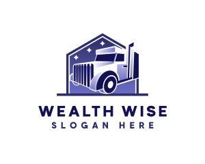 Truck Logistic Transportation Logo