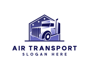 Truck Logistic Transportation logo design