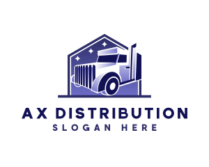 Truck Logistic Transportation logo design