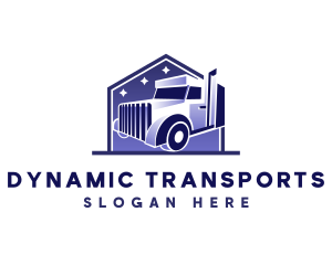 Truck Logistic Transportation logo design