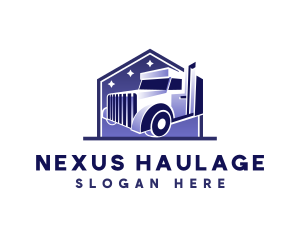 Truck Logistic Transportation logo design