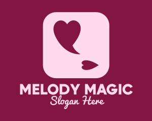 Lovely Speech Bubble App Logo