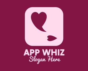 Lovely Speech Bubble App logo design