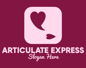 Lovely Speech Bubble App logo design