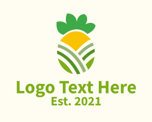 Fresh Pineapple Fruit logo