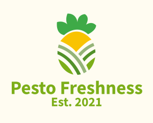 Fresh Pineapple Fruit logo design