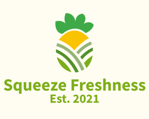 Fresh Pineapple Fruit logo design