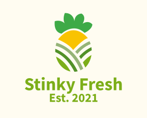 Fresh Pineapple Fruit logo design