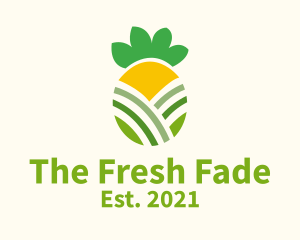 Fresh Pineapple Fruit logo design