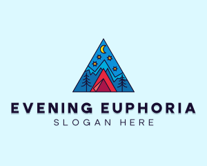 Night Forest Camping logo design