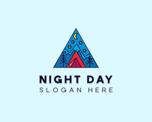 Night Forest Camping logo design