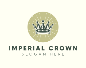 Hipster Marijuana Crown logo design