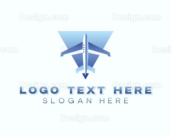 Logistics Shipping Plane Logo