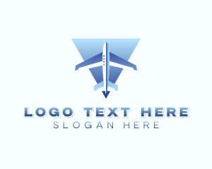 Logistics Shipping Plane logo