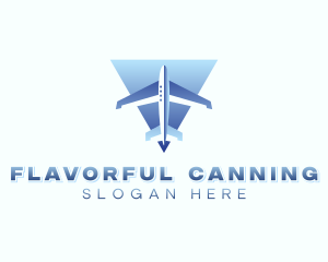 Logistics Shipping Plane Logo