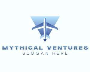 Logistics Shipping Plane Logo