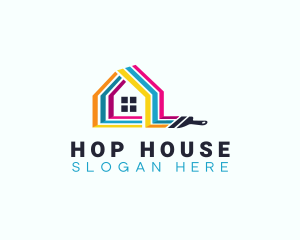 House Paint Remodeling logo design