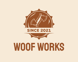 Wooden Axe Badge logo