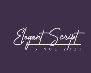 Fashion Script Business logo design