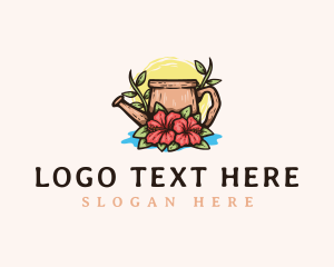 Floral Watering Can logo