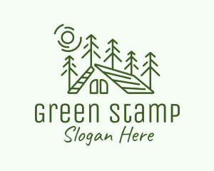 Green Nature Campsite logo design