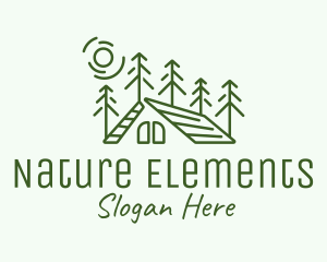 Green Nature Campsite logo design