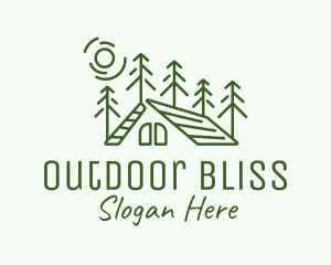 Green Nature Campsite logo design