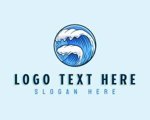 Ocean Water Wave logo