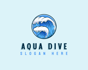 Ocean Water Wave logo