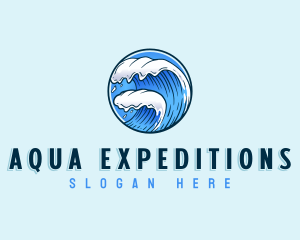Ocean Water Wave logo