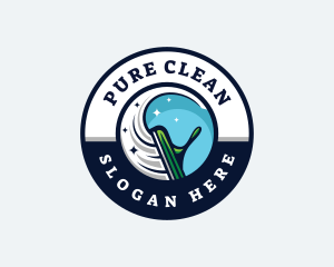 Wiper Cleaning Disinfection logo design