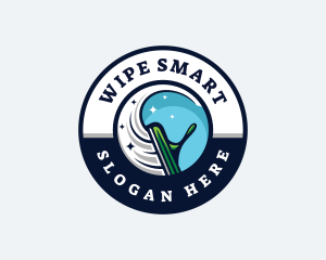 Wiper Cleaning Disinfection logo design