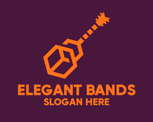 Modern Digital Guitar logo design