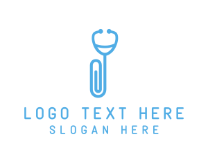 Paper Clip Stethoscope logo