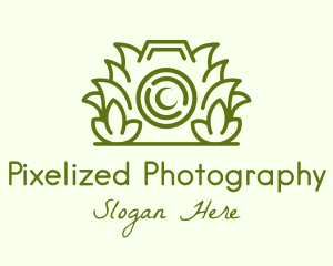 Leaf Garden Camera logo design