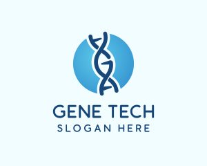 DNA String Laboratory logo design