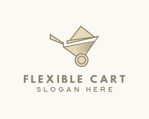 Construction Wheelbarrow Tool logo