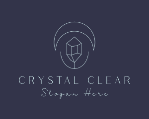 Crystal Moon Jewelry logo design